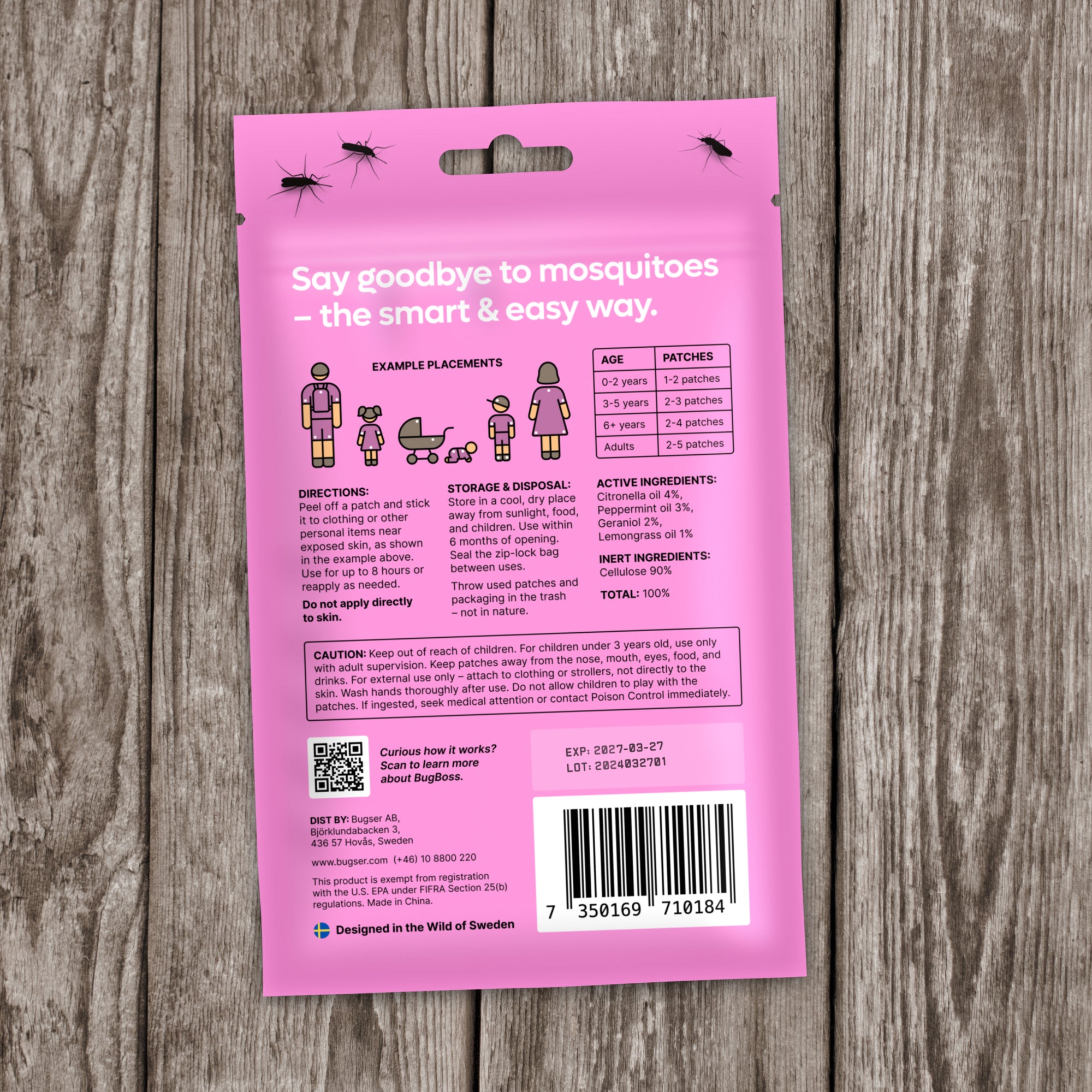 Mosquito Patches - Unicorn Girls