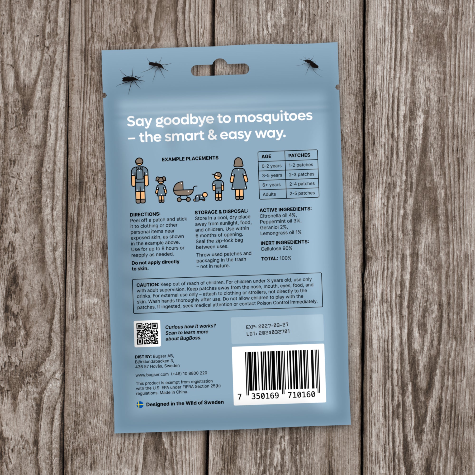 Mosquito Patches - Denim