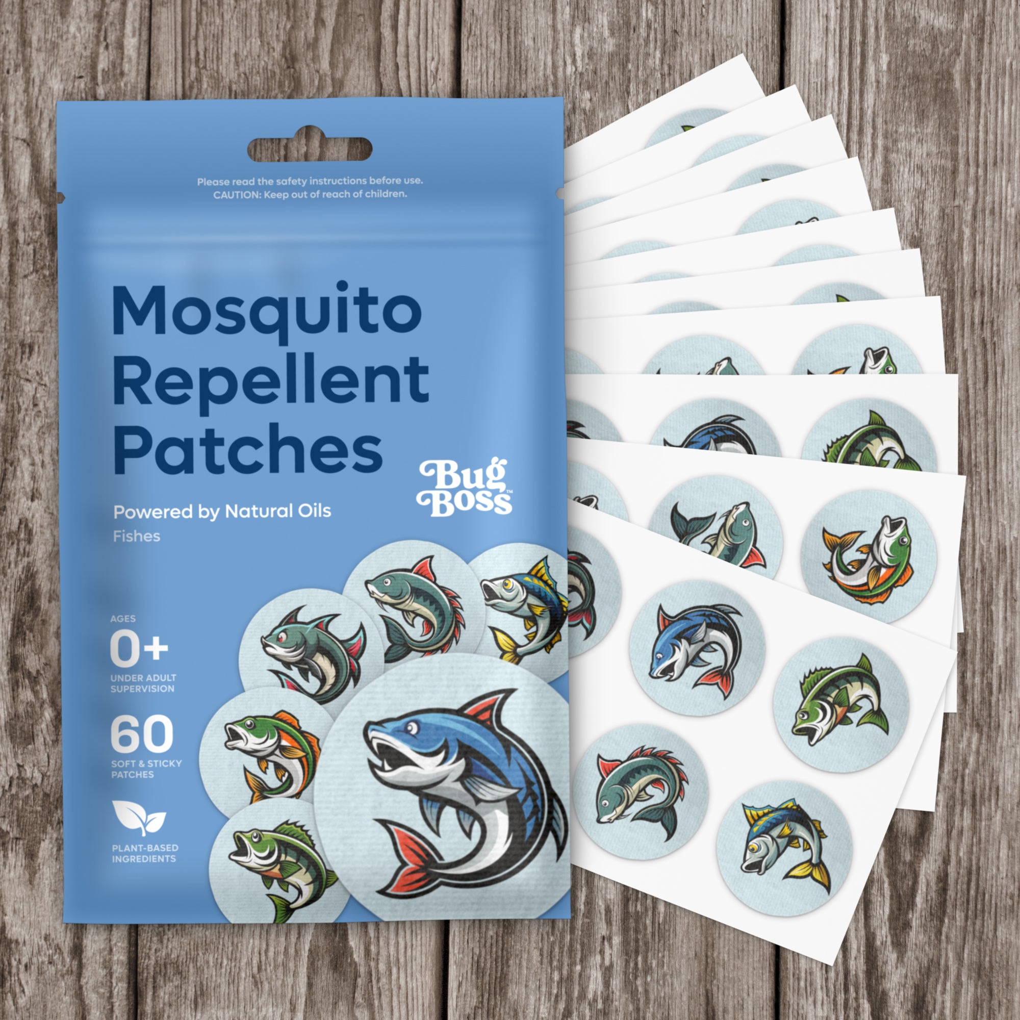 Mosquito Patches - Fishes