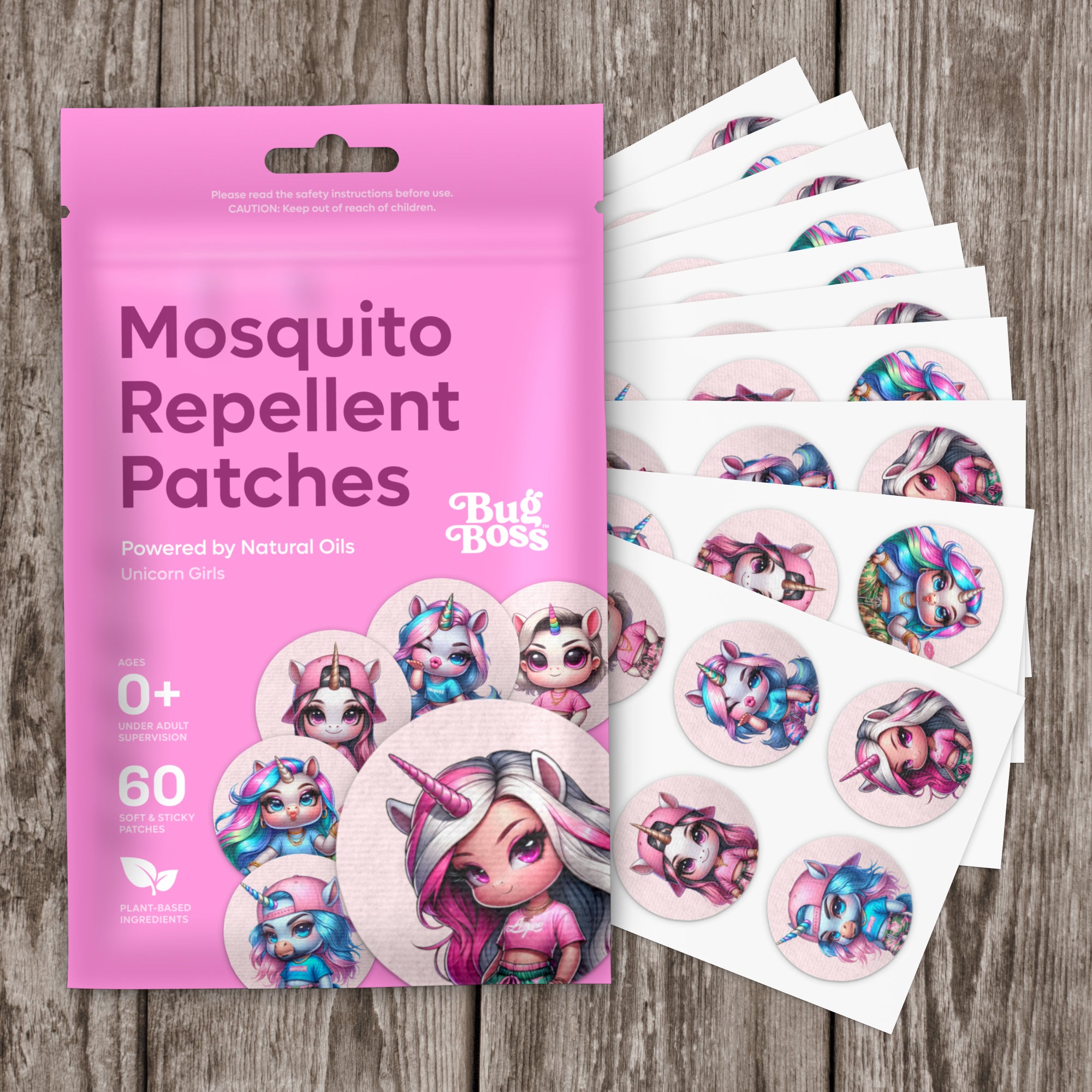Mosquito Patches - Unicorn Girls